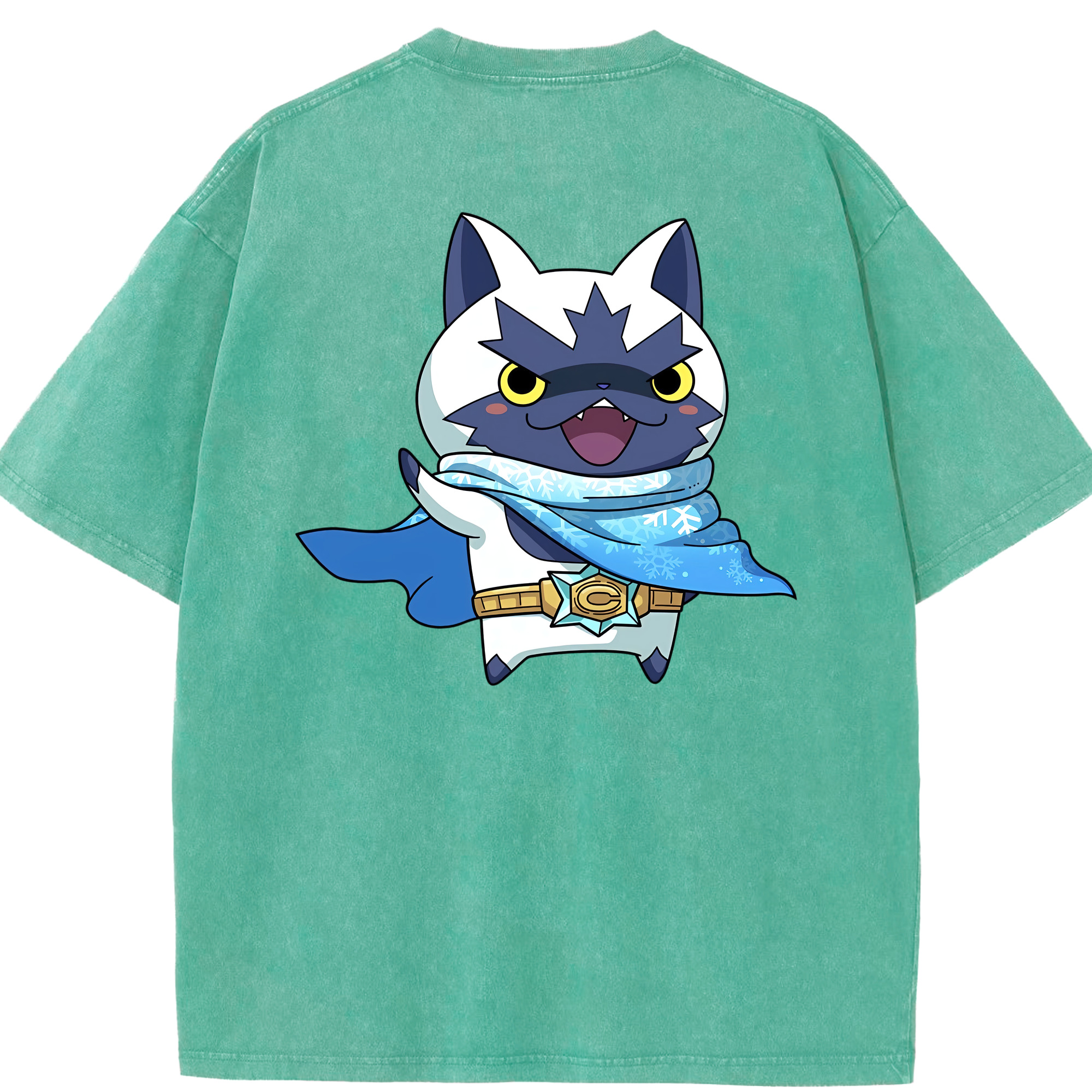 （画像用） 妖怪ウォッチ Yo-kai Watch 綿100% ヴィンテージ風 半袖Tシャツ（背面プリント）